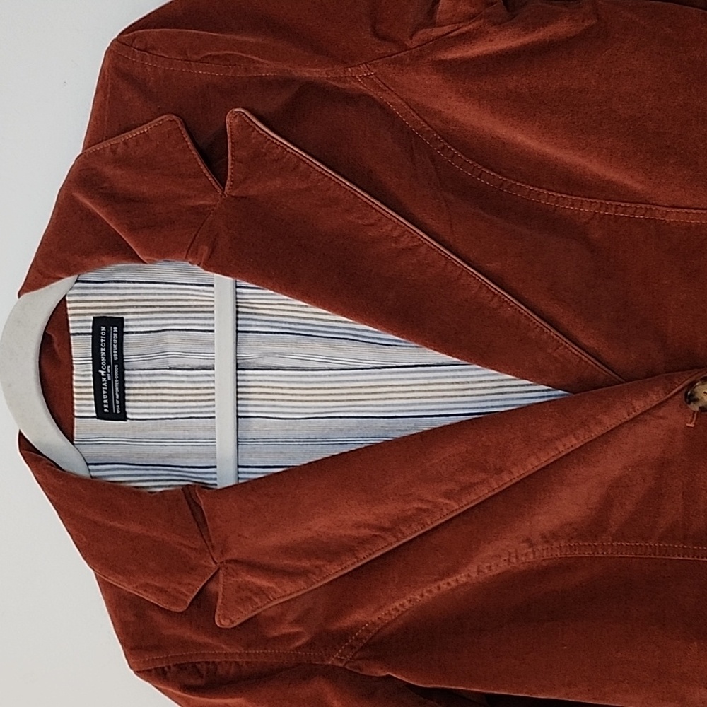 Peruvian Connection Hidalgo Velveteen Jacket Whiskey Size 8 - Picture 5 of 16